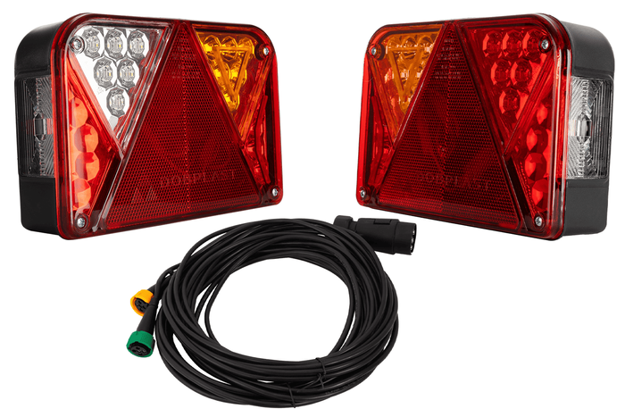 Πίσω φώτα LED DOBPLAST DPT35 + καλωδίωση MANTES 7m 7-PIN