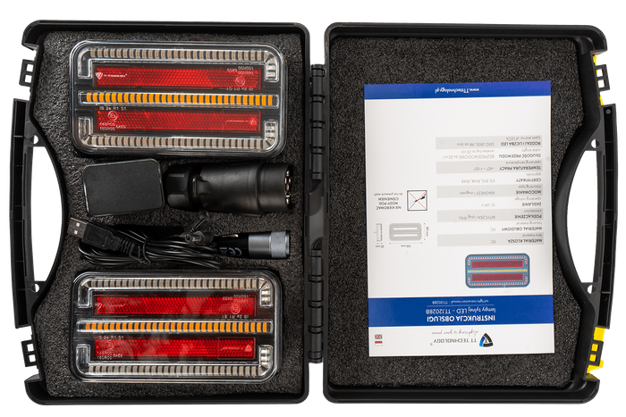Τεχνολογία TT TT.12028B πίσω φώτα LED 3 λειτουργιών αριστερά + δεξιά, ασύρματο, μαγνητικό