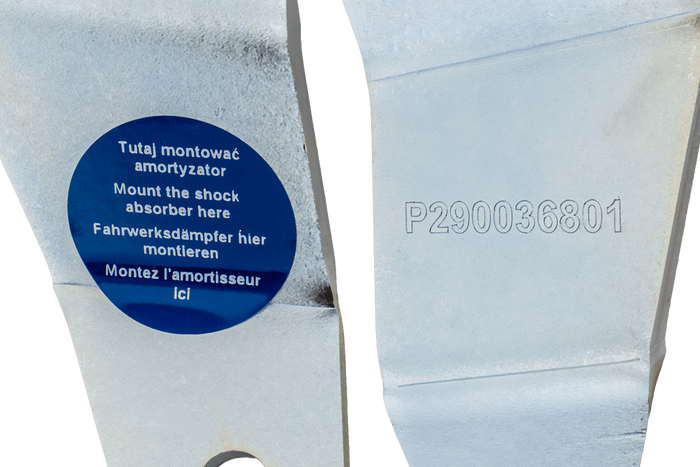 Βάσεις στήριξης αμορτισέρ KNOTT P290037701 για άξονες με φρένο VGB8-18 A-36