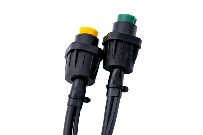 Ηλεκτρολογική εγκατάσταση MANTES, ζώνη ρυμουλκούμενου ρυμουλκούμενου, 8 m, βύσμα 13 PIN, ξιφολόγχες 2x 5 PIN