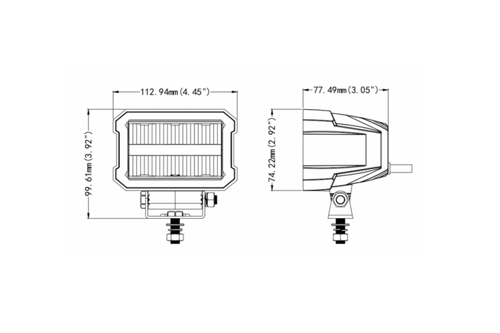 Λάμπα εργασίας LED με ανακλαστήρα TruckLED BEZEL-LESS L3422 12xLED 2200lm