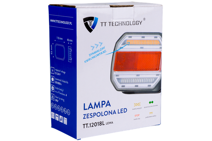 Πίσω φως TT TECHNOLOGY TT.12018L LED 4 λειτουργίες αριστερά