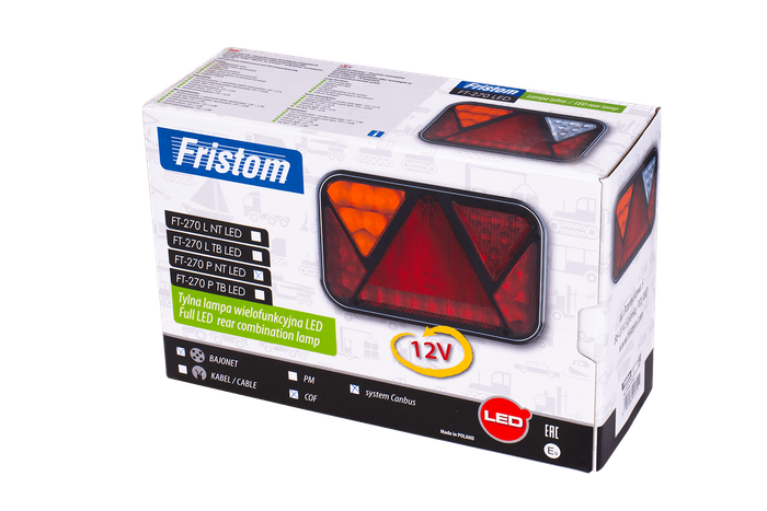 Το πίσω φως Fristom FT-270 LED 5 λειτουργεί σωστά