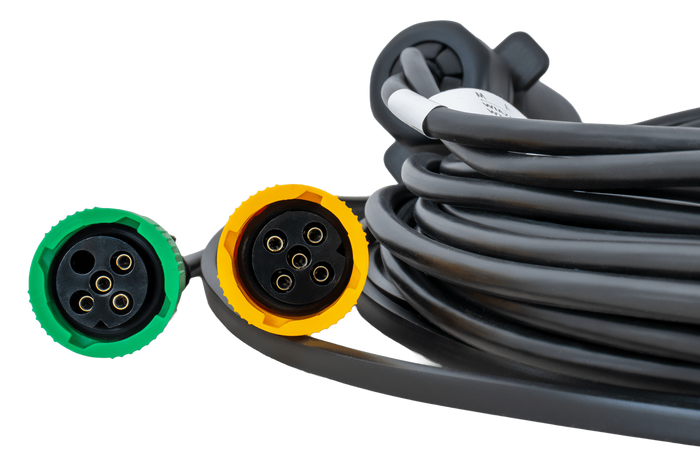 Ηλεκτρική εγκατάσταση MANTES, πλεξούδα τρέιλερ 5m, 7 PIN βύσμα, 2x 5 PIN ξιφολόγχες