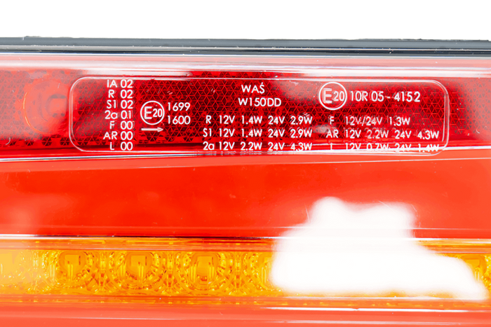 WAŚ W150DD Πίσω φως LED 6 λειτουργιών γενικής χρήσης