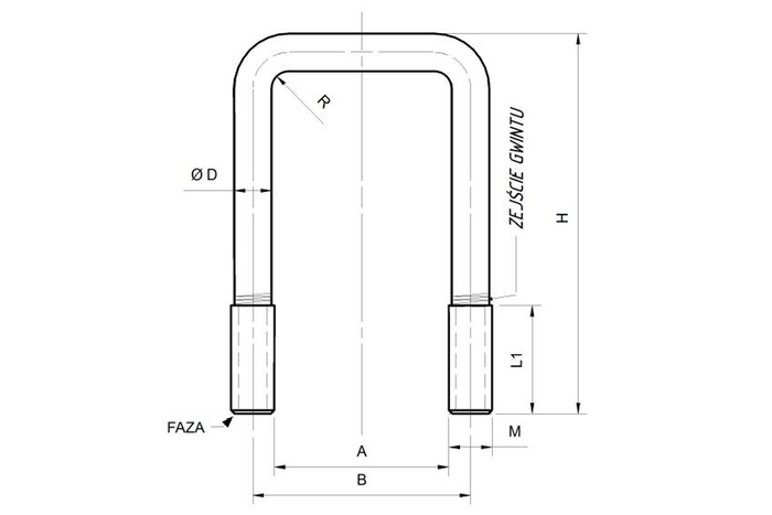 DROMET τετράγωνος σφιγκτήρας τύπου C M10 115/170 (4")