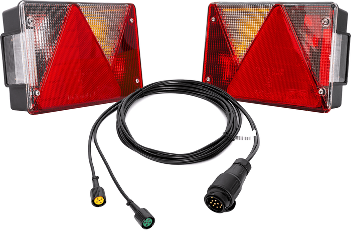 Σετ φώτων: πίσω φώτα ASPÖCK MULTIPOINT IV + πλεξούδα MANTES 4,1 m 13-PIN