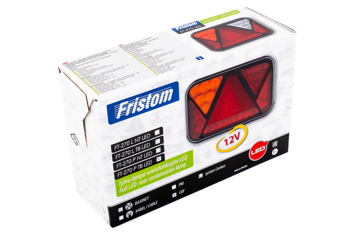 Το πίσω φως FRISTOM FT-270 LED CANBUS 6 λειτουργεί σωστά