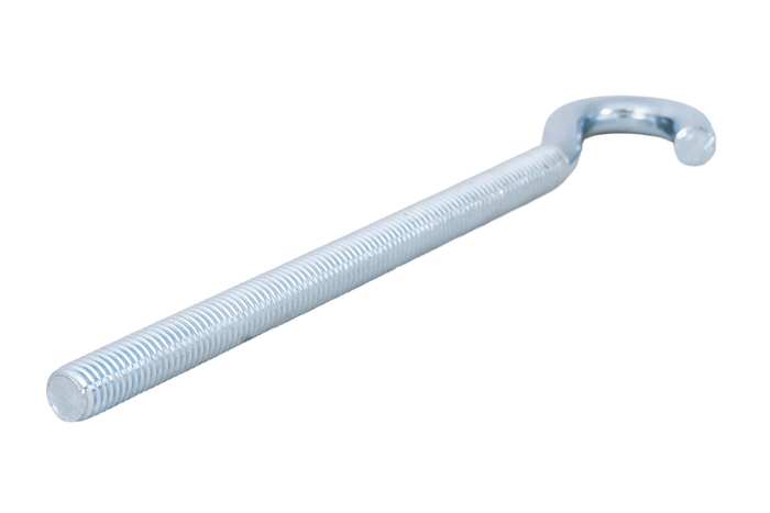 Γάντζος κατασκευής DROMET HZ M8x160 με ανοιχτό άκρο (λυγισμένο)