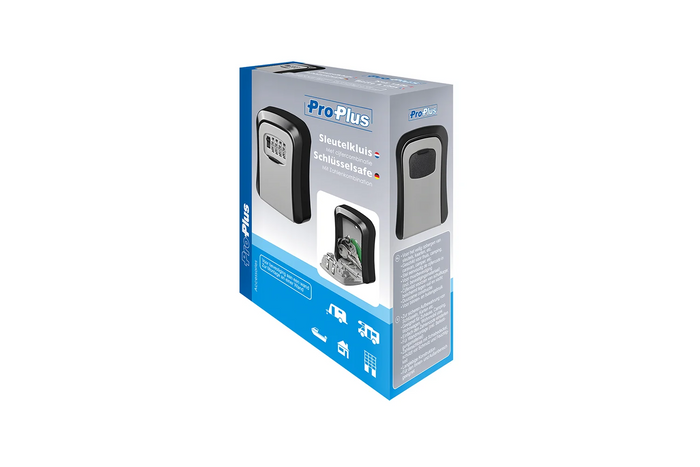 Χρηματοκιβώτιο με κλειδί και κλειδαριά συνδυασμού ProPlus 540254, εξωτερικό ντουλάπι με κωδικό