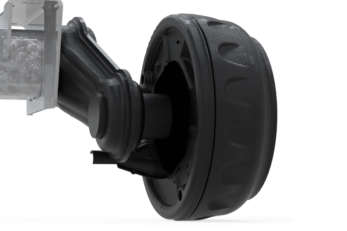 KNOTT VGB13M φρένος άξονας για ρυμουλκούμενο / ρυμουλκούμενο 1350kg 1450mm 1950mm 5x112