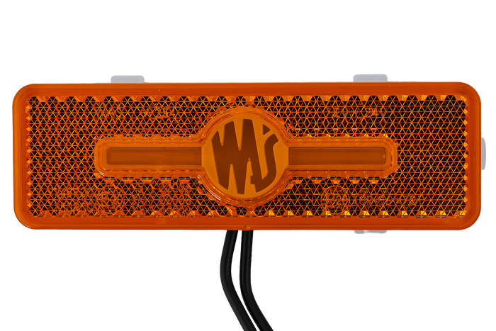 Φανός σήμανσης LED WAŚ W254 2033, πορτοκαλί, γενικής χρήσης, με βάση