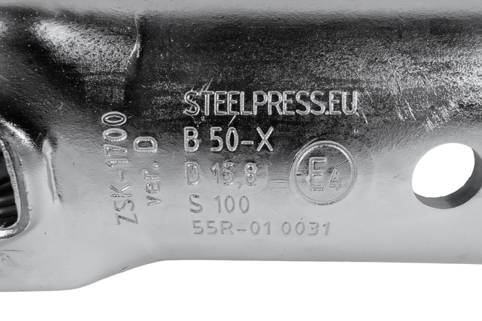 Ρυμουλκούμενο STEELPRESS ZSK-1700D+Z2 με σωληνωτή ράβδο έλξης 35-50 mm