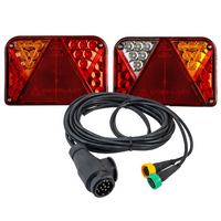Πίσω φώτα LED DOBPLAST DPT35 + καλωδίωση MANTES 4,1m 13-PIN