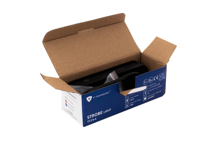 Τεχνολογία TT TT.173-6 LED προειδοποιητική λυχνία στροβοσκοπίου, πορτοκαλί