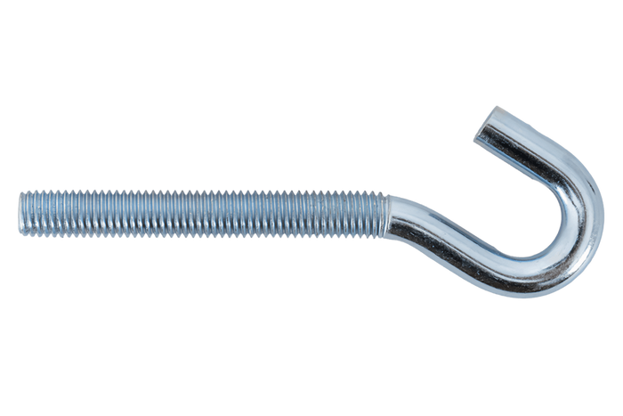 Γάντζος κατασκευής DROMET HZ M10x120 με ανοιχτό άκρο (λυγισμένο)