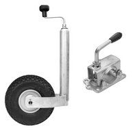 Τροχός τζόκεϊ με σφιγκτήρα από χυτοσίδηρο WINTERHOFF ST48-260LB+KLE48-G 150kg 48mm 500-710mm