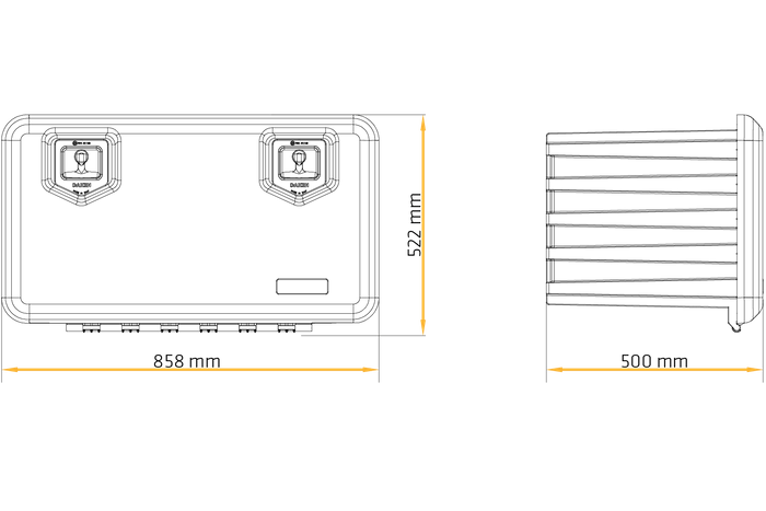 DAKEN 81206 ARKA εργαλειοθήκη 858x522x500mm 134l