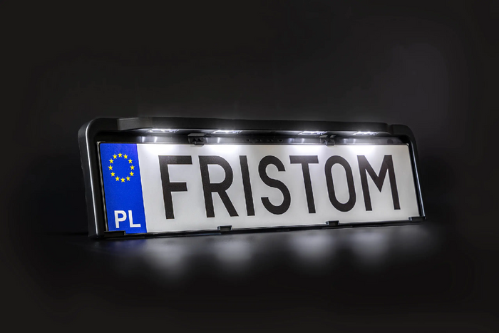Πλαίσιο πινακίδας κυκλοφορίας με φωτισμό LED FRISTOM FT-264 LED M15