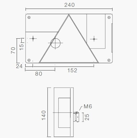 Κάλυμμα πίσω φανού ASPÖCK Multipoint I, αριστερά