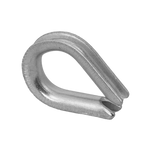 Δακτύλιος σχοινιού DROMET KU.4, ατσάλινος κύλινδρος, 4mm