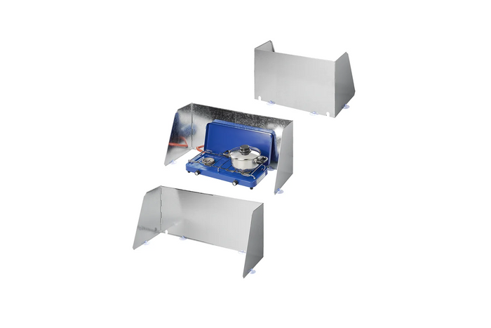 ProPlus 370340V03 Πτυσσόμενο παρμπρίζ για σόμπες κάμπινγκ, καυστήρες 37-70cm