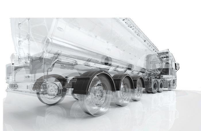 Λασπωτήρας για τρέιλερ 19,5-24,5" DOMAR DK4175 θόλος τροχού 1300/460mm για γρήγορη συναρμολόγηση