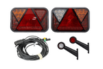 Σετ φώτων: πίσω φώτα FRISTOM LED + πλευρικά φώτα HORPOL LED + 7-PIN λουρί MANTES