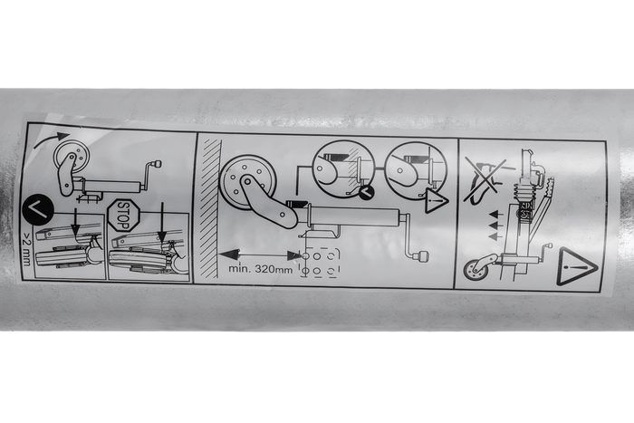 Αυτόματο τιμόνι jockey AL-KO 1223638 με λαβή 500kg 60mm 1010-1350mm