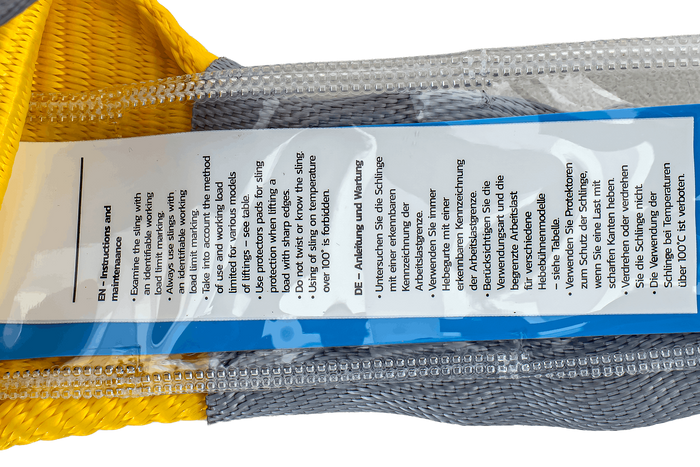 HEFFA γερανός ιμάντας 2m/90mm/3t με θηλιές