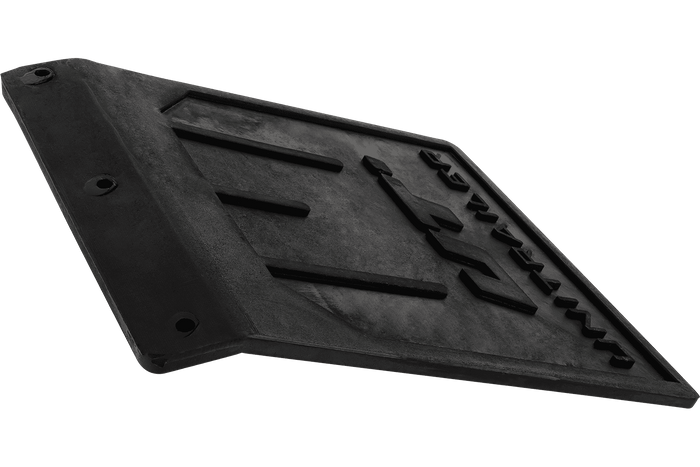 UNITRAILER Λαστιχένιο λασπωτήρα, λυγισμένο κάλυμμα φτερού, 185/233mm