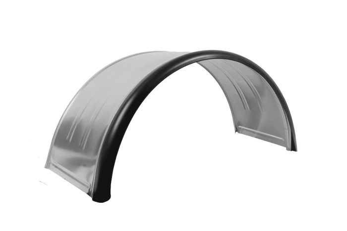 Διπλό φτερό για τρέιλερ 15-16" DOMAR DK7120, μεταλλικό θόλο τροχού 880/400mm με λαστιχένια άκρη