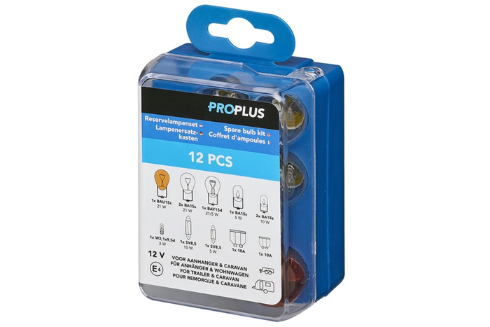 ProPlus 410065 Κιτ εφεδρικών λαμπτήρων 12 τεμαχίων για τροχόσπιτο, αυτοκίνητο
