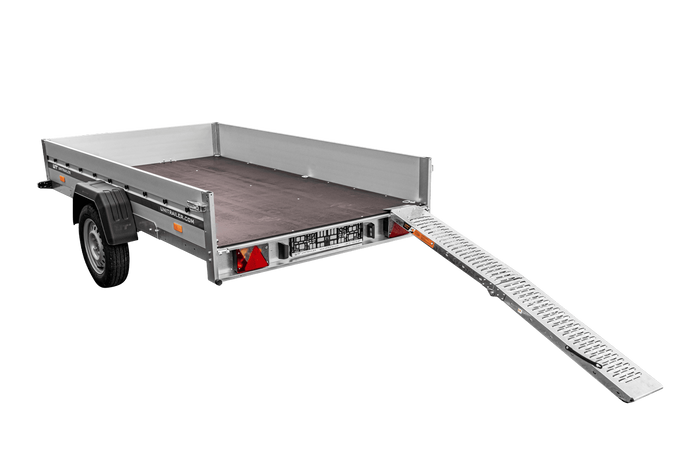UNITRAILER ALR004B πτυσσόμενη ράμπα χάλυβα drive-on για ρυμουλκούμενο 190cm 200kg