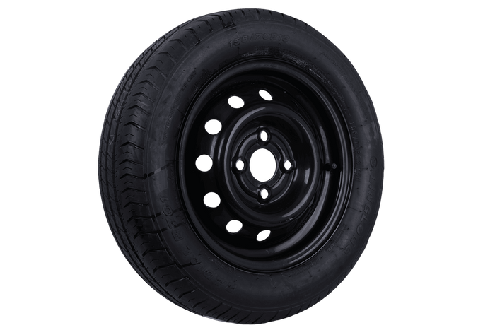 OUTLET Τροχός τρέιλερ ΕΛΑΣΤΙΚΟ LINGLONG 155/70 R13 75N RIM UNITRAILER μαύρο 4Jx13" 4x100 ET:30