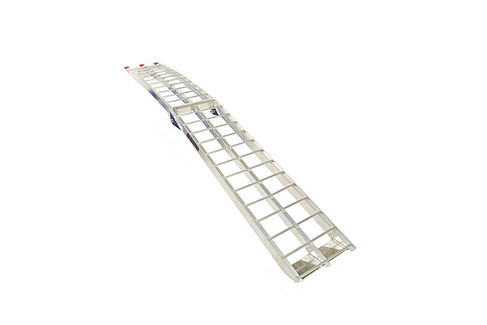 UNITRAILER ALR002 πτυσσόμενη ράμπα αλουμινίου για ρυμουλκούμενο 221cm 340kg με ιμάντα