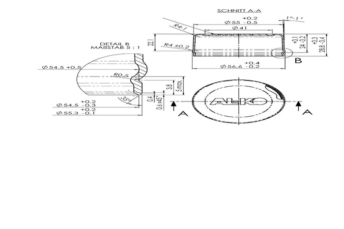 Καπάκι ρουλεμάν πλήμνης AL-KO 55mm για ρυμουλκούμενο