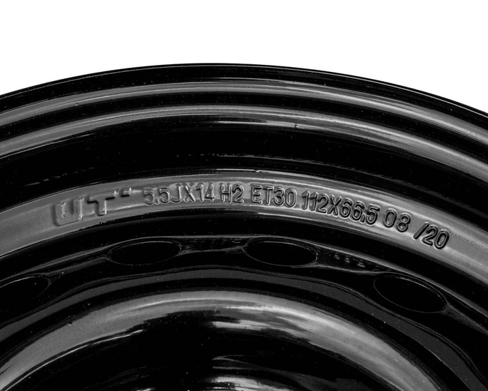 Ατσάλινο χείλος για τρέιλερ UNITRAILER μαύρο 5.5Jx14"H2 5x112 ET:30