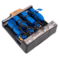 OUTLET Σετ τεσσάρων ιμάντων μεταφοράς UNITRAILER με εντατήρα 4m/25mm/0.68t μπλε