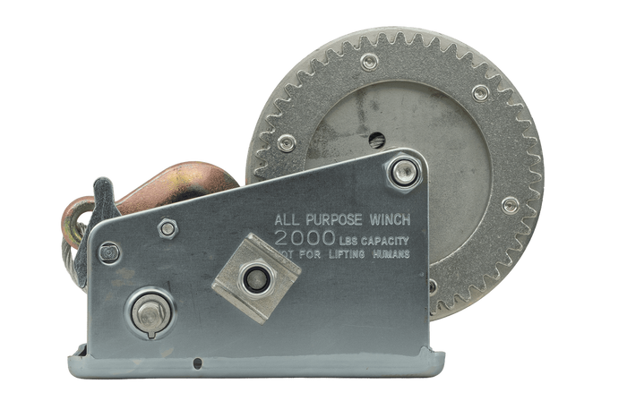 Χειροκίνητο βαρούλκο KNOTT 6X0017.008 για ρυμουλκούμενο 900kg με χαλύβδινο συρματόσχοινο