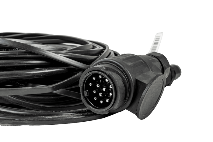 MANTES ηλεκτρική εγκατάσταση πλεξούδα τρέιλερ 8m 13 PIN PLUG BAYONET 2x 8 PIN