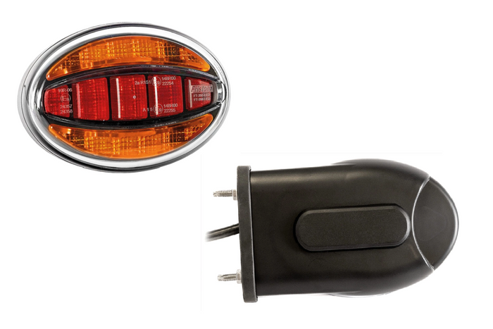 Πίσω φως γενικής χρήσης LED FRISTOM FT-355 με πλαϊνή βάση στήριξης