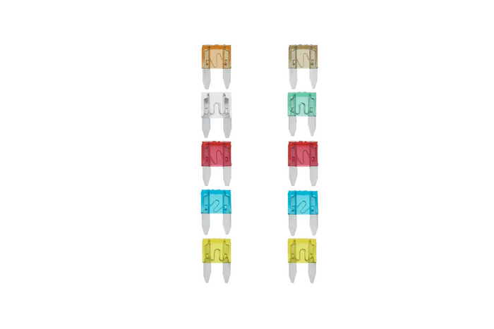 Μίνι ασφάλειες ProPlus 490371S τύπου blade, μικτές 12V/24V, σετ 10 τεμαχίων.