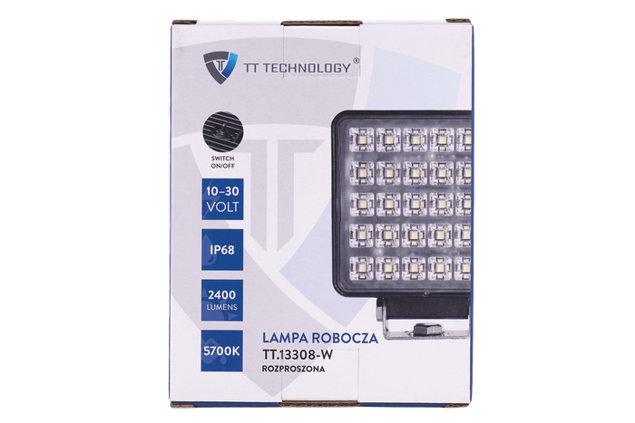 Λάμπα εργασίας LED με ανακλαστήρα TT TECHNOLOGY TT.13308-W 30xLED 2400lm με διακόπτη