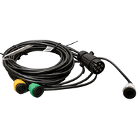 PLUG MANTES ηλεκτρική εγκατάσταση καλωδίωση ρυμούλκησης 4,7 m 7 ακροδεκτών μπαγιονέτες 2x 5 ακροδεκτών + 2x 2 ακροδεκτών