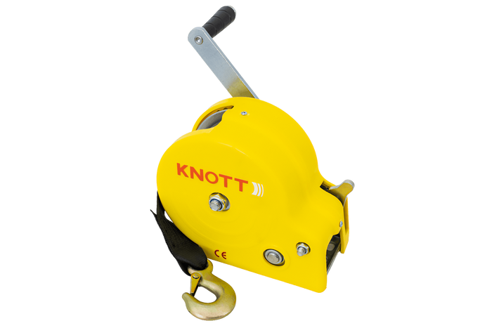 Βαρούλκο 450 KG με ζώνη KNOTT, κίτρινο περίβλημα