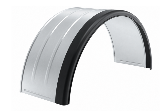 Φτερό τρέιλερ 13-15" DOMAR DK7110 θόλος τροχού 820/240mm μεταλλικός με λαστιχένια άκρη