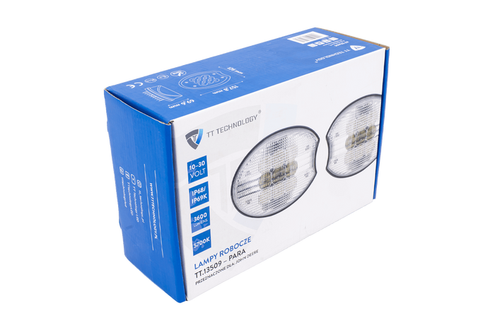 Πλήρες σετ ανακλαστήρων LED για φώτα εργασίας TT Technology TT.13509 9xLED 3600lm για John Deere