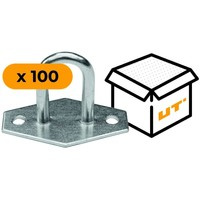 Σετ 100x ψευδάργυρες λαβές H-30 mm εξάγωνο (15,30)