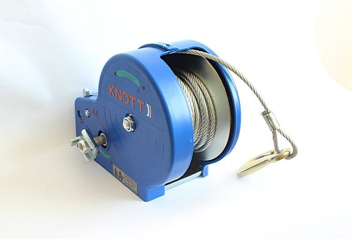 Βαρούλκο 1135 kg Knott με καλώδιο, μπλε περίβλημα